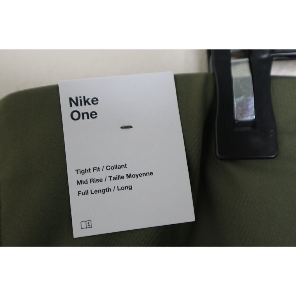 New Nike one tight Fit mid rise full length Green and Yellow Leggings SZ 2X - Picture 6 of 8